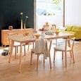 KENSAY dining table, in oak, nordic inspiration of great quality.