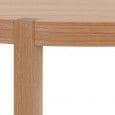 SCANDIWOOD mesa - hecho con madera maciza de roble agradable y chapa de madera, un ambiente cálido - eco, decoración y diseño