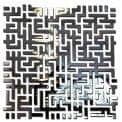 Dekorative spejl LOST af Arik Levy: som en labyrint - 98 x 98 cm - deco og design, ROBBA EDITION