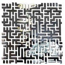 Miroir d&eacute;coratif LOST : un miroir carr&eacute; tr&egrave;s esth&eacute;tique - 98 x 98 cm