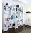DELTA 1 to 5 columns shelfs, reversible system, wooden mat lacquering