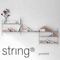 STRING POCKET αρθρωτό σύστημα ραφιών, η αρχική έκδοση, που κατασκευάζονται στη Σουηδία. - Διακόσμηση και σχεδιασμός