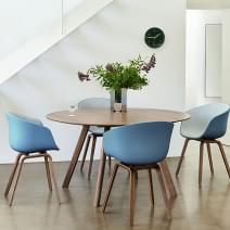 ABOUTSILLAA- ref. AAC22 DUO - Carcasa aparente de polipropileno, Asiento tapizado, espuma Oeko-Tex, coj&iacute;n opcional, patas en