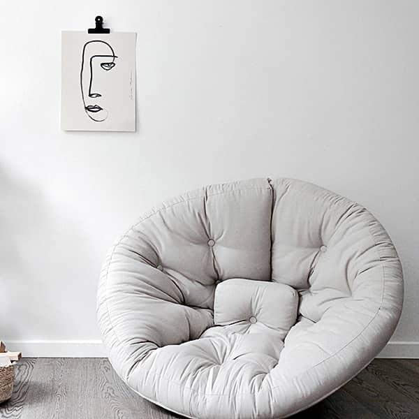 Karup Design - Nido Children's Pouf Armchair - Linen