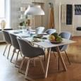 The COPENHAGUE dining table CPH30, in solid wood and plywood, by Ronan and Erwan BOUROULLEC - all dimensions, including extendable