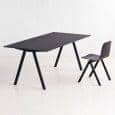 The COPENHAGUE CPH10 dining table, made in solid wood and plywood. HAY