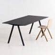 The COPENHAGUE CPH10 dining table, made in solid wood and plywood. HAY