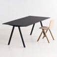 The COPENHAGUE CPH10 dining table, made in solid wood and plywood. HAY