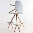 La table ronde COPENHAGUE CPH20 et CPH25 en bois massif et multiplis, par Ronan et Erwan Bouroullec : l’essence du design danois revisité par deux designers français