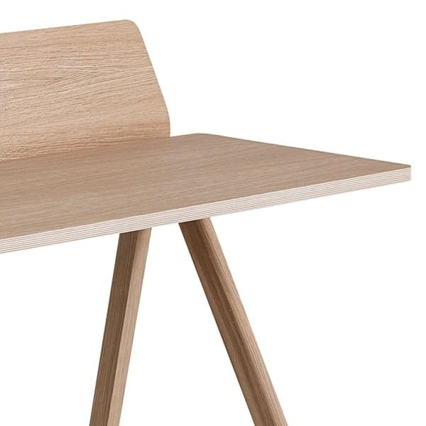 Den COPENHAGUE formspændt krydsfinér skrivebord CPH190, lavet i massivt træ og krydsfiner, ved Ronan og Erwan Bouroullec - Deco 