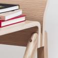 The COPENHAGUE moulded plywood desk CPH190, made in solid wood and plywood, by ronan and erwan bouroullec