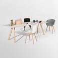 La chaise About a Chair par HAY - réf. AAC12 et AAC12 DUO - assise en polypropylène, piétement en bois, chêne ou frêne - l'art du design nordique