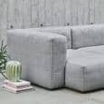 MAGS SOFA SOFT, with inverted seams, combinations, fabrics and leathers, HAY