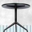 AAT20 round dining table, plywood, aluminum legs