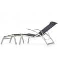 Multiposition lounge armchair, ALCEDO, stainless steel and BATYLINE, indoor and outdoor, made in Europe