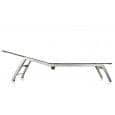 Sunlounger, ALCEDO, stainless steel and BATYLINE, indoor and outdoor, made in Europe
