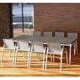 Spisebord, ALCEDO FORNIX F2 av TODUS, tidløse, robuste, rene linjer, med eller uten forlengelse: Perfekt til bruk på terrassen eller i stuen din