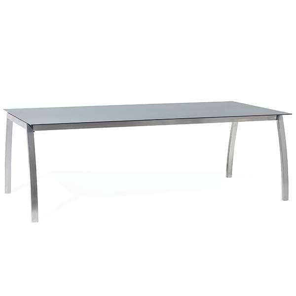 餐桌， ALCEDO FORNIX F2由TODUS的，永恒的，强大的，简洁的线条，带或不带扩展名：完美的露台上或在您的客厅使用