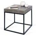 PETRA, table d'appoint ou table basse : le béton et l'acier, sans le béton - designer : INÊS MARTINHO