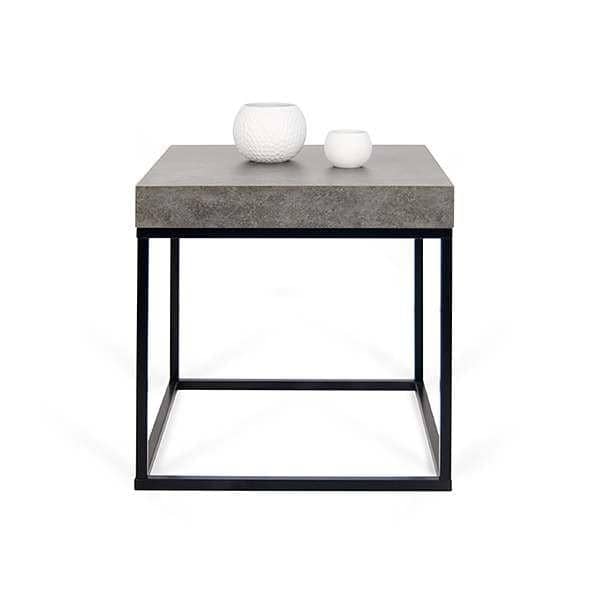 PETRA, sofabord og sidebord: beton aspekt og stål, uden beton - skabt af IN eS MARTINHO