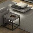 PETRA, table d'appoint ou table basse : le béton et l'acier, sans le béton - designer : INÊS MARTINHO