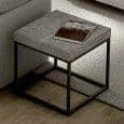 PETRA, table d'appoint ou table basse : le béton et l'acier, sans le béton - designer : INÊS MARTINHO