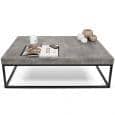 PETRA, table d'appoint ou table basse : le béton et l'acier, sans le béton - designer : INÊS MARTINHO