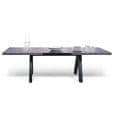 APEXダイニングテーブル、コンパクトまたは伸縮式200/250 cm x 100 cm：コンクリート製