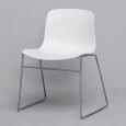 ABOUT A CHAIR - ref. AAC08 and AAC08 DUO - Polypropylene shell, feet in lacquered stainless steel - HEE WELLING and HAY