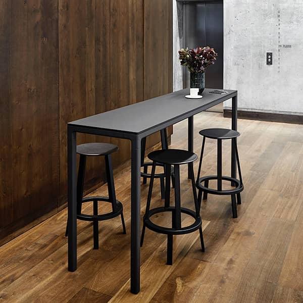 The REVOLVER bar stool by WRONG FOR HAY 2 heights are available