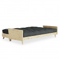 POP, sofa convertible : la touche vintage ajoutée au confort scandinave. structure bois, futon.