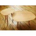 PETIT SALON, small coffee table, solid oak, eco-design