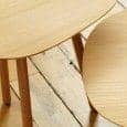PETIT SALON, pequena mesa de café, carvalho maciço, eco-design