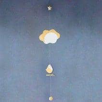 L'Oiseau ET LE NUAGE, m&oacute;vil, madera de haya, eco-dise&ntilde;o
