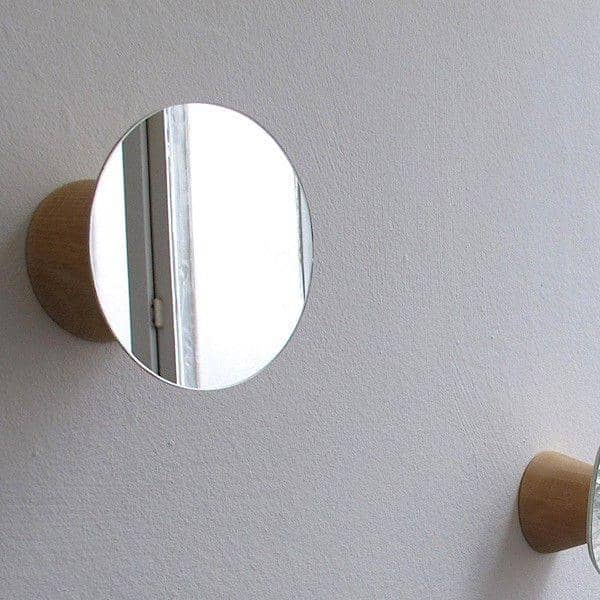 BOLET, peg e specchio, massello di faggio e vetro, eco-design