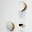 BOLET, peg and mirror, solid beech and glass, eco-design