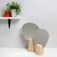 PING PONG, de pé espelho, faia maciça, cal e vidro madeira compensada, eco-design