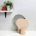 PING PONG, de pé espelho, faia maciça, cal e vidro madeira compensada, eco-design