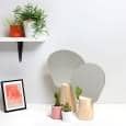 PING PONG, de pé espelho, faia maciça, cal e vidro madeira compensada, eco-design