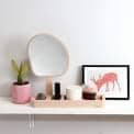 KAGAMI, standing mirror, solid beech and glass, eco-design