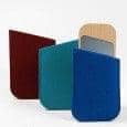 CLIN D'OEIL, pocket mirror, solid beech, glass and sheep wool, eco-design