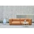 MAGS SOFA SOFT, modules in leather, inverted seams, create your own sofa