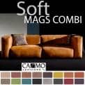 MAGS SOFA SOFT, modulære kombinationer, i læder, HAY