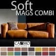 MAGS SOFA SOFT 、モジュラーコンビネーション、レザー、 HAY