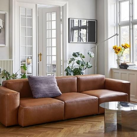MAGS SOFA SOFT, modulare Kombinationen, aus Leder, HAY