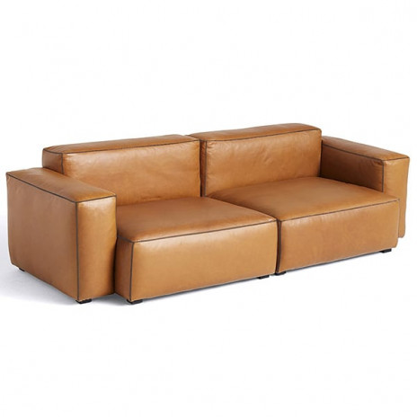MAGS SOFA SOFT, modulare Kombinationen, aus Leder, HAY