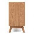 KENSAY Compact sideboard, ​​100 x 40 x 75 cm, made in oak, 1 large drawer, 2 doors and fixed shelf