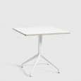 AAT15 squared dining table, plywood, aluminum legs