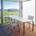 PURO dining tables or coffee table, HPL version by TODUS, great choice of dimensions, robust, clean lines: perfect for use on the terrace or in your living room
