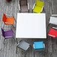 Tables PURO, version céramique, par TODUS, un grand choix de dimensions, robustes, pureté des lignes : parfaites pour une utilisation en terrasse ou dans votre salon